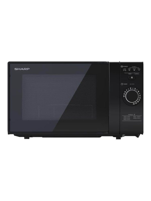 Sharp YC-GG02E-B - microwave oven with grill - freestanding - black