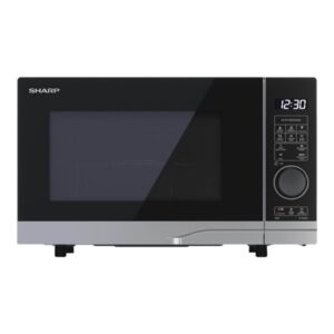 Sharp Premium series YC-PG204AE-S - microwave oven with grill - freestanding - silver